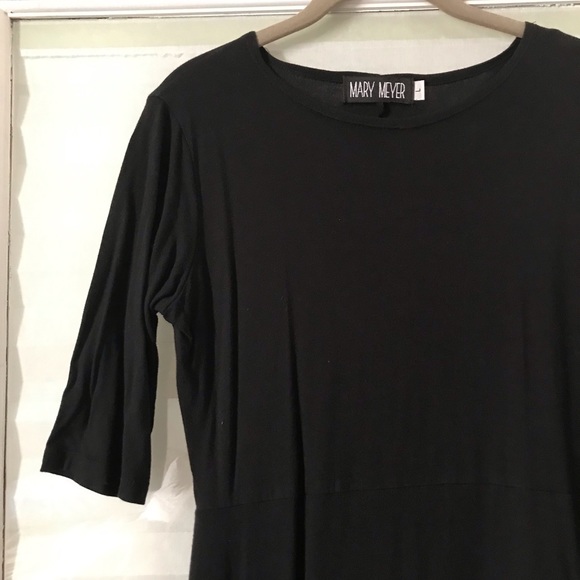 Mary Meyer Black 3/4 sleeve Maxi Dress - Picture 2 of 5